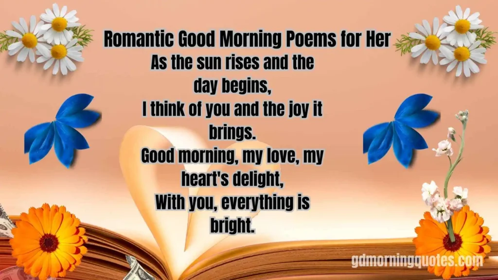 80 Beautiful & Romantic Good Morning Poems for Her (Make Her Smile)