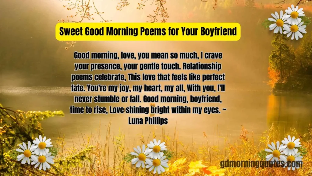 45 Good Morning Poems for Him: Romantic, Cute & Heartfelt Messages