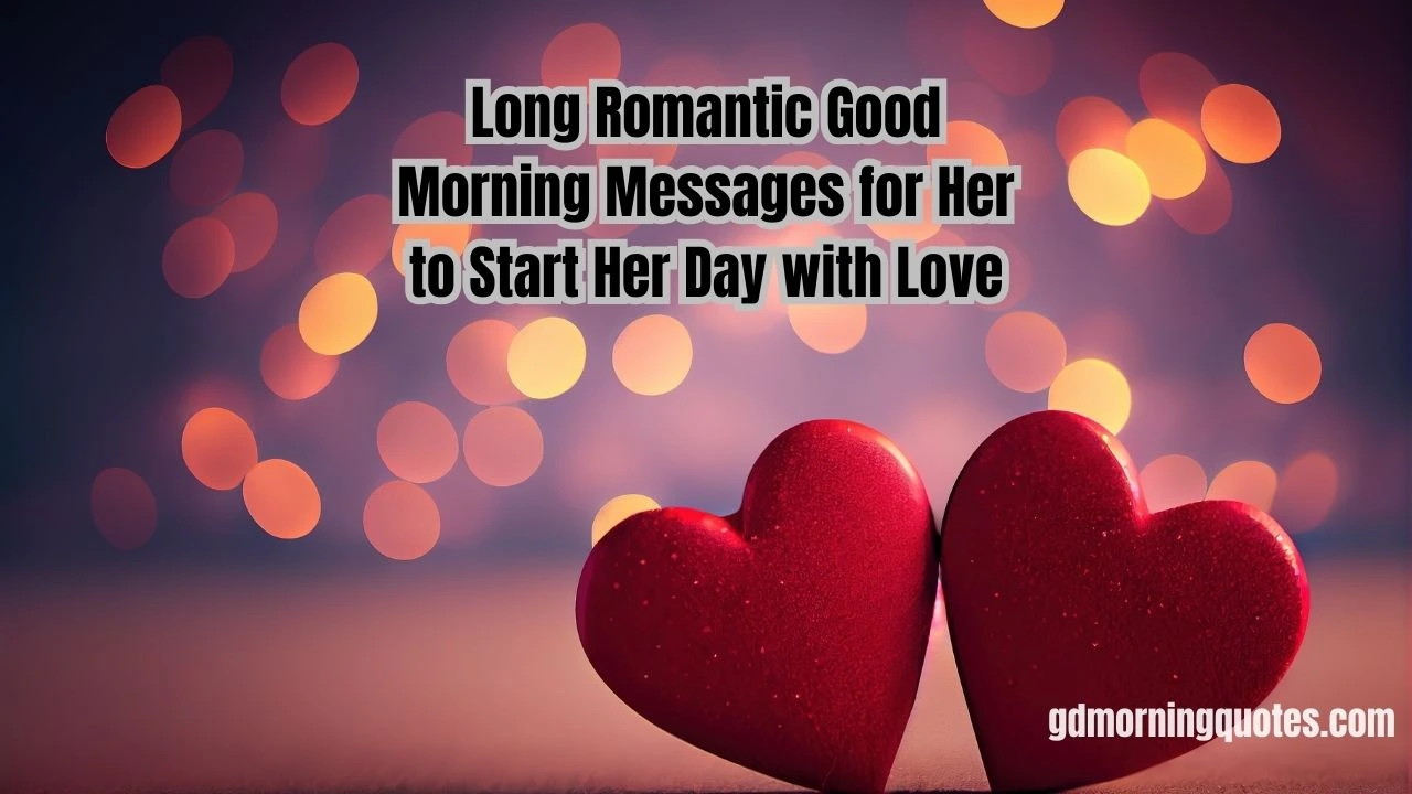100 Long Romantic Good Morning Messages for Her to Start Her Day with Love