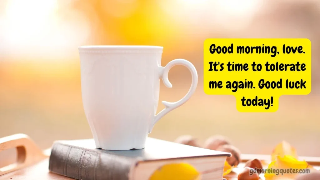 Funny Good Morning Messages for Husband
