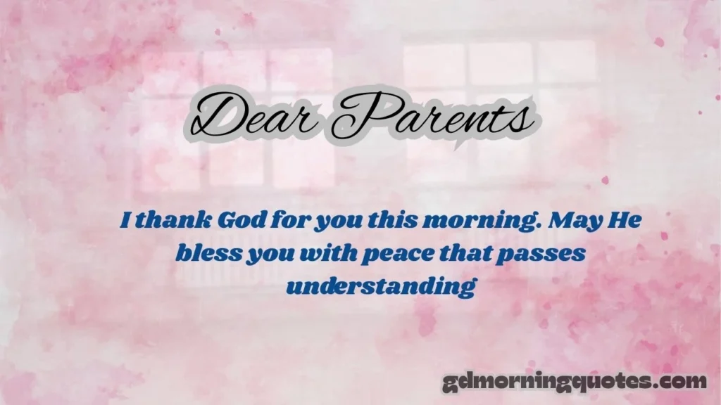 Good Morning Prayer Messages for Family
