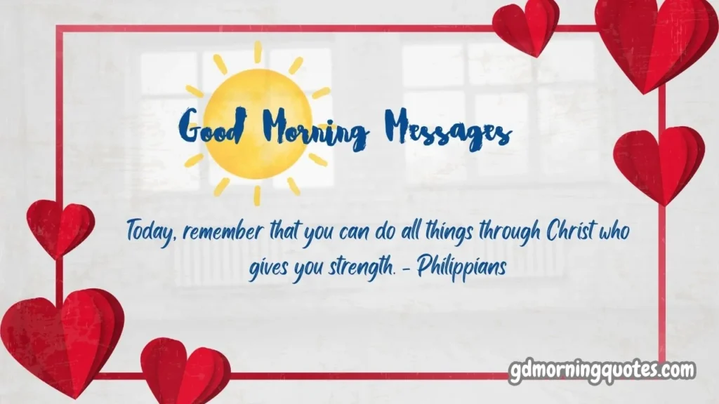 Christian Good Morning Messages with Bible Inspiration