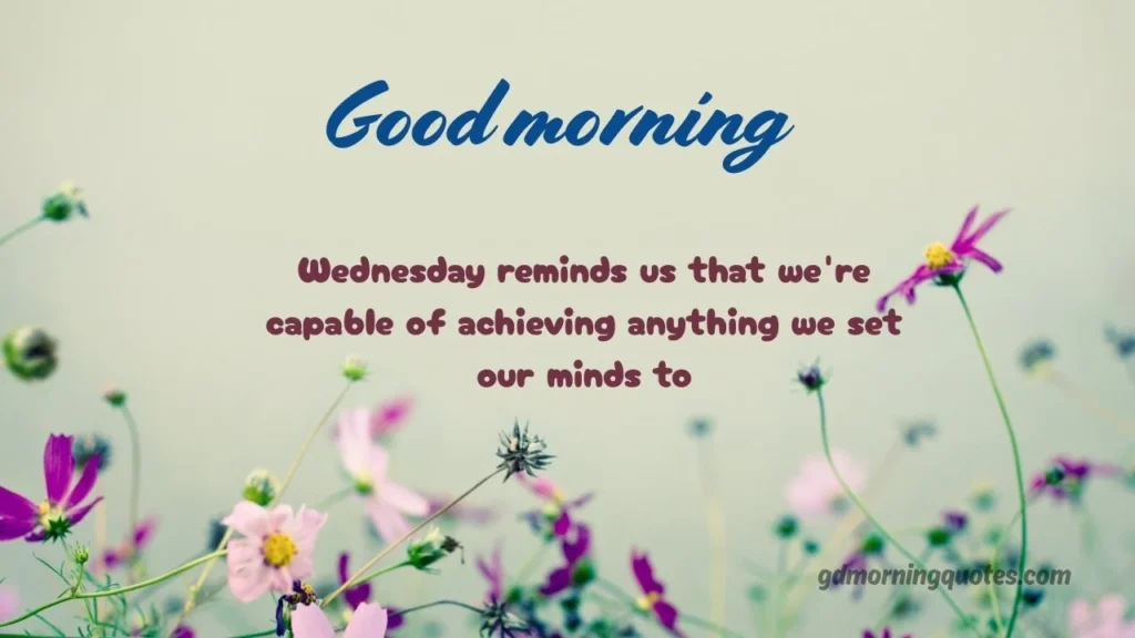Good Morning Messages for Wednesday