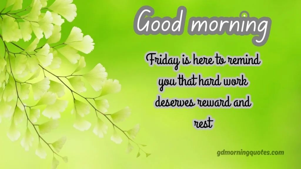 Good Morning Messages for Friday